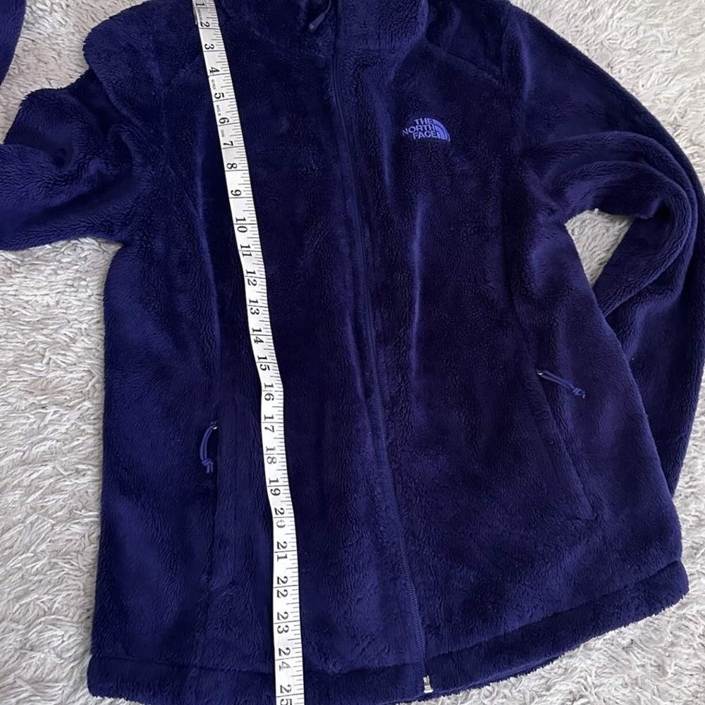 North Face Fleece Jacket Women’s S Purple Osito Soft bluish/purple Sherpa Logo - Picture 14 of 15